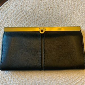 FOSSIL all leather wallet/clutch